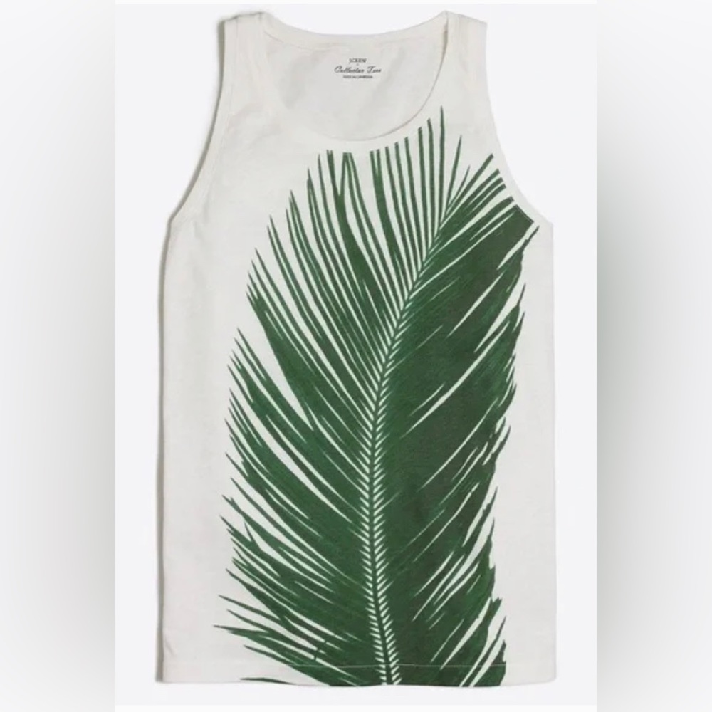 J. Crew Palm Leaf Collector Tank Top